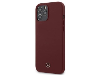 Mercedes Silicone Line Case for iPhone 12 Pro Max - Red Mercedes Silicone Line Case for iPhone 12 Pro Max - Red