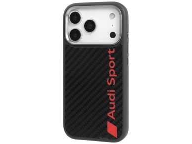 Audi R8 Carbon Fiber MagSafe Case for iPhone 17 Pro - Black