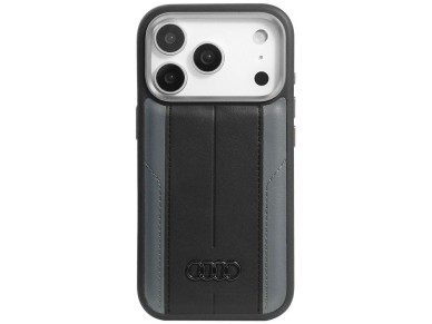 Audi A6 Synthetic Leather MagSafe Case for iPhone 17 Pro - Black Audi A6 Synthetic Leather MagSafe Case for iPhone 17 Pro - Black