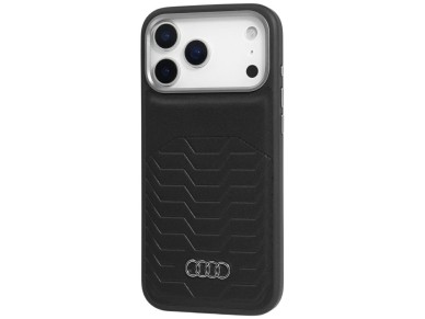 Audi GT Synthetic Leather MagSafe Case for iPhone 17 Pro Max - Black Audi GT Synthetic Leather MagSafe Case for iPhone 17 Pro Max - Black
