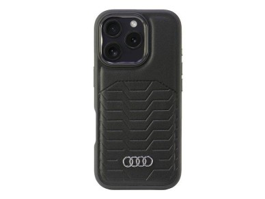 Audi Synthetic Leather MagSafe iPhone 16 Pro 6.3" black/black hardcase AU-TPUPCMIP16P-GT/D3-BK Audi Synthetic Leather MagSafe iPhone 16 Pro 6.3" black/black hardcase AU-TPUPCMIP16P-GT/D3-BK