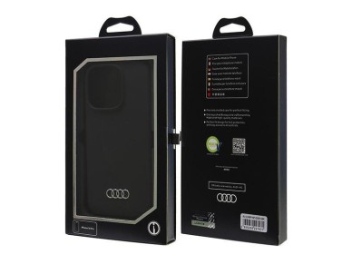 Audi Silicone Case iPhone 16 Pro 6.3" black/black hardcase AU-LSRIP16P-Q3/D1-BK Audi Silicone Case iPhone 16 Pro 6.3" black/black hardcase AU-LSRIP16P-Q3/D1-BK