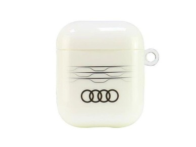 Audi IML Geometric Pattern Case for AirPods 1 / 2 - White Audi IML Geometric Pattern Case for AirPods 1 / 2 - White