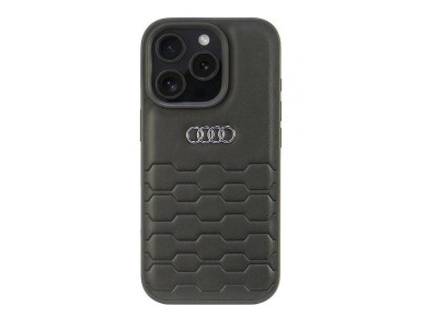 Audi Synthetic Leather iPhone 16 Pro 6.3" black/black hardcase AU-TPUPCIP16P-GT/D2-BK