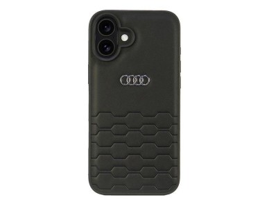 Audi Synthetic Leather iPhone 16 Plus 6.7" black/black hardcase AU-TPUPCIP16M-GT/D2-BK