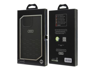 Audi Synthetic Leather iPhone 16 Pro Max 6.9" black/black hardcase AU-TPUPCIP16PM-GT/D2-BK Audi Synthetic Leather iPhone 16 Pro Max 6.9" black/black hardcase AU-TPUPCIP16PM-GT/D2-BK
