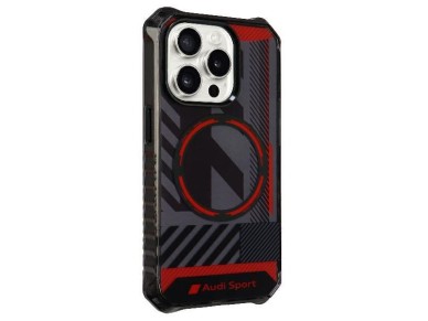 Audi IML Sport MagSafe Case iPhone 15 Pro 6.1" black/black hardcase AU-IMLMIP15P-RSQ/D2-BK