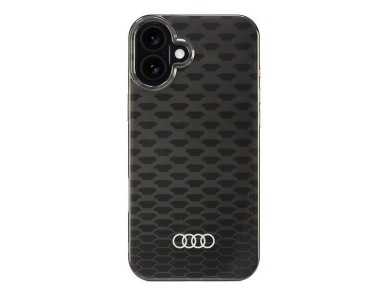 Capa r�gida Audi IML Stitching Pattern MagSafe para iPhone 16 Plus 6.7" preta/preta AU-IMLMIP16M-Q5/
