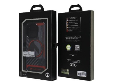 Audi IML Sport MagSafe Case iPhone 15 Pro 6.1" black/black hardcase AU-IMLMIP15P-RSQ/D2-BK