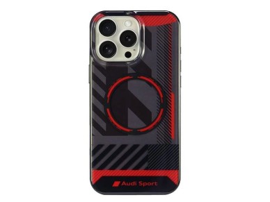 Audi IML Sport MagSafe iPhone 16 Pro Max 6.9" black/black hardcase AUS-IMLMIP16PM-RSQ/D2-BK Audi IML Sport MagSafe iPhone 16 Pro Max 6.9" black/black hardcase AUS-IMLMIP16PM-RSQ/D2-BK