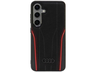 Estuche rígido Audi de cuero genuino MagSafe S24 S921 negro-rojo AU-TPUPCS24-R8/D3-RD Estuche rígido Audi de cuero genuino MagSafe S24 S921 negro-rojo AU-TPUPCS24-R8/D3-RD