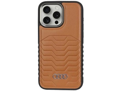 Audi Synthetic Leather case with MagSafe for iPhone 14 Pro - brown Audi Synthetic Leather case with MagSafe for iPhone 14 Pro - brown