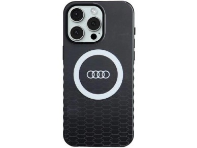Audi IML Big Logo MagSafe case for iPhone 15 Pro Max - black Audi IML Big Logo MagSafe case for iPhone 15 Pro Max - black