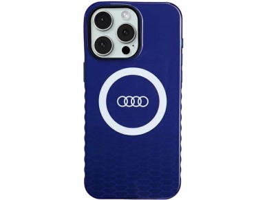 Funda Audi IML Big Logo MagSafe para iPhone 15 Pro Max - azul Funda Audi IML Big Logo MagSafe para iPhone 15 Pro Max - azul