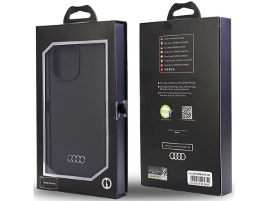 Audi Silicone Case iPhone 14 Pro Max 6.7" black/black hardcase AU-LSRIP14PM-Q3/D1-BK Audi Silicone Case iPhone 14 Pro Max 6.7" black/black hardcase AU-LSRIP14PM-Q3/D1-BK