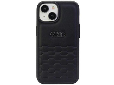 Audi GT Synthetic Leather case for iPhone 15 Plus - black Audi GT Synthetic Leather case for iPhone 15 Plus - black