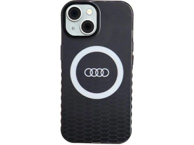 Capa MagSafe Audi IML com logotipo grande para iPhone 15/14/13 - preta Capa MagSafe Audi IML com logotipo grande para iPhone 15/14/13 - preta