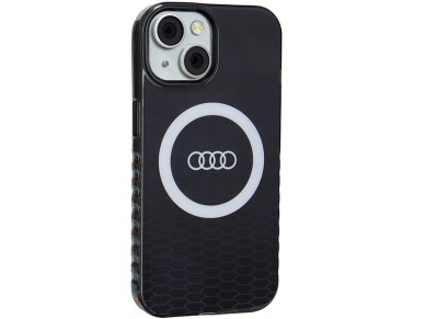 Capa MagSafe Audi IML com logotipo grande para iPhone 15/14/13 - preta Capa MagSafe Audi IML com logotipo grande para iPhone 15/14/13 - preta