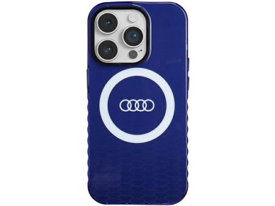 Audi IML Big Logo MagSafe case for iPhone 14 Pro - blue Audi IML Big Logo MagSafe case for iPhone 14 Pro - blue