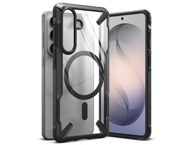 Funda magnética Ringke Fusion X MagSafe para Samsung Galaxy S26 - Negro transparente Funda magnética Ringke Fusion X MagSafe para Samsung Galaxy S26 - Negro transparente