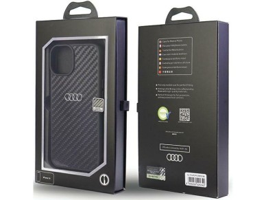 Audi Carbon Fiber iPhone 14 6.1" black/black hardcase AU-TPUPPCIP14-R8/D2-BK Audi Carbon Fiber iPhone 14 6.1" black/black hardcase AU-TPUPPCIP14-R8/D2-BK