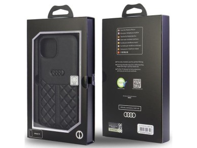 Audi Genuine Leather iPhone 12/12 Pro 6.1" black/black hardcase AU-TPUPCIP12P-Q8/D1-BK Audi Genuine Leather iPhone 12/12 Pro 6.1" black/black hardcase AU-TPUPCIP12P-Q8/D1-BK