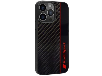 Audi Carbon Fiber Stripe iPhone 13 Pro / 13 6.1" black/black hardcase AUS-TPUPCIP13P-R8/D1-BK Audi Carbon Fiber Stripe iPhone 13 Pro / 13 6.1" black/black hardcase AUS-TPUPCIP13P-R8/D1-BK