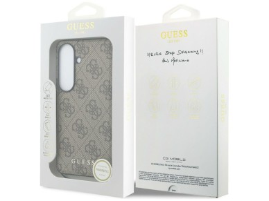 Capa MagSafe Guess 4G Classic Logo Charm para Samsung Galaxy S26 - Marrom Capa MagSafe Guess 4G Classic Logo Charm para Samsung Galaxy S26 - Marrom
