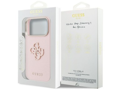 Funda Guess FW Resin Logo para iPhone 17 Pro - Rosa Funda Guess FW Resin Logo para iPhone 17 Pro - Rosa