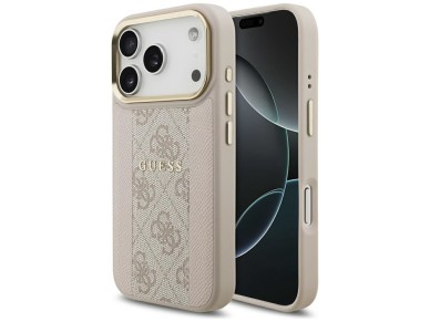 Funda Guess 4G Stripe MagSafe para iPhone 17 Pro - Rosa Funda Guess 4G Stripe MagSafe para iPhone 17 Pro - Rosa