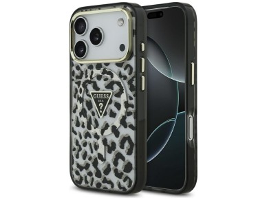 Guess Leopard Glitter MagSafe Case for iPhone 17 Pro - Black Guess Leopard Glitter MagSafe Case for iPhone 17 Pro - Black