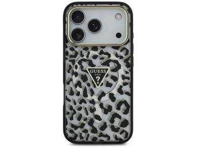 Guess Leopard Glitter MagSafe Case for iPhone 17 Pro - Black Guess Leopard Glitter MagSafe Case for iPhone 17 Pro - Black