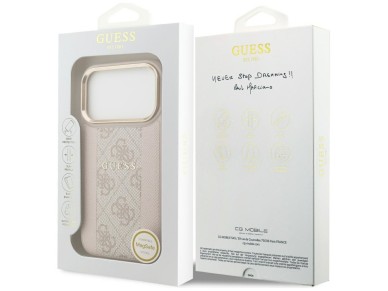 Funda Guess 4G Stripe MagSafe para iPhone 17 Pro - Rosa Funda Guess 4G Stripe MagSafe para iPhone 17 Pro - Rosa