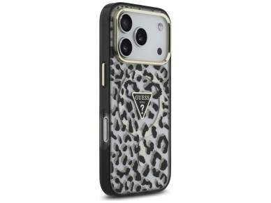 Guess Leopard Glitter MagSafe Case for iPhone 17 Pro - Black Guess Leopard Glitter MagSafe Case for iPhone 17 Pro - Black