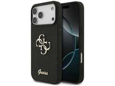 Guess Fixed Glitter Big 4G case for iPhone 17 Pro Max - black Guess Fixed Glitter Big 4G case for iPhone 17 Pro Max - black