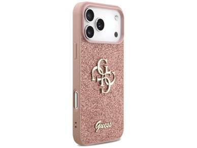 Guess Fixed Glitter Big 4G Case for iPhone 17 Pro Max - Pink Guess Fixed Glitter Big 4G Case for iPhone 17 Pro Max - Pink
