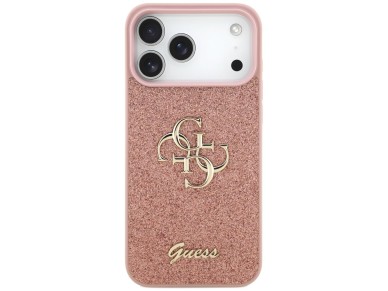 Guess Fixed Glitter Big 4G Case for iPhone 17 Pro Max - Pink Guess Fixed Glitter Big 4G Case for iPhone 17 Pro Max - Pink