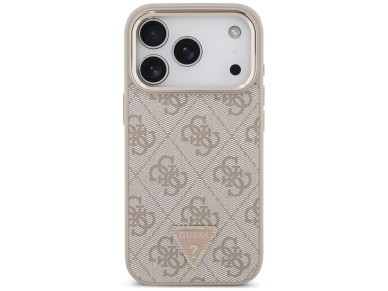Guess 4G Triangle Logo MagSafe Case for iPhone 17 Pro - Rose Gold Guess 4G Triangle Logo MagSafe Case for iPhone 17 Pro - Rose Gold