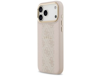 Guess 4G Stripe MagSafe Case for iPhone 17 Pro Max - Pink