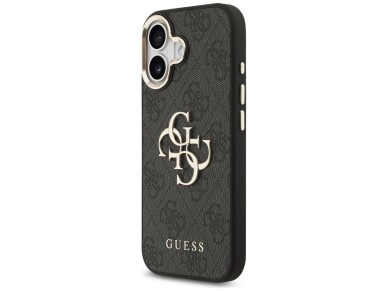 Funda Guess 4G Big 4G Classic Logo para iPhone 17 - Negro y dorado