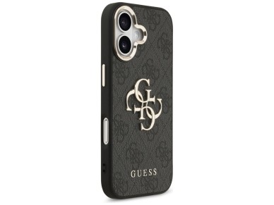 Funda Guess 4G Big 4G Classic Logo para iPhone 17 - Negro y dorado