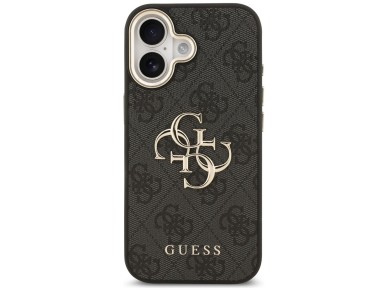 Funda Guess 4G Big 4G Classic Logo para iPhone 17 - Negro y dorado
