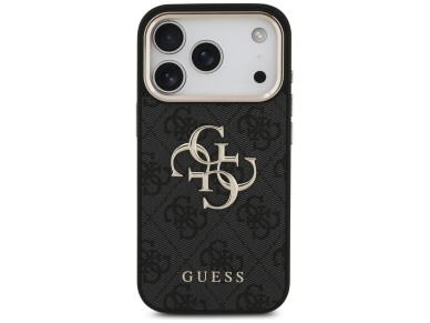 Funda Guess 4G Big 4G Classic Logo para iPhone 17 Pro - Negro y dorado Funda Guess 4G Big 4G Classic Logo para iPhone 17 Pro - Negro y dorado