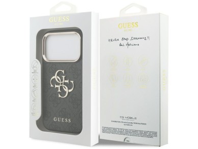 Funda Guess 4G Big 4G Classic Logo para iPhone 17 Pro - Negro y dorado Funda Guess 4G Big 4G Classic Logo para iPhone 17 Pro - Negro y dorado