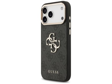Funda Guess 4G Big 4G Classic Logo para iPhone 17 Pro Max - Negro y dorado Funda Guess 4G Big 4G Classic Logo para iPhone 17 Pro Max - Negro y dorado