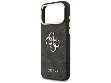 Funda Guess 4G Big 4G Classic Logo para iPhone 17 Pro Max - Negro y dorado Funda Guess 4G Big 4G Classic Logo para iPhone 17 Pro Max - Negro y dorado