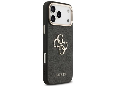 Funda Guess 4G Big 4G Classic Logo para iPhone 17 Pro Max - Negro y dorado Funda Guess 4G Big 4G Classic Logo para iPhone 17 Pro Max - Negro y dorado