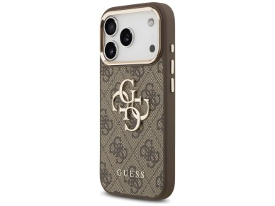 Guess 4G Big 4G Classic Logo Case for iPhone 17 Pro - Brown and Gold Guess 4G Big 4G Classic Logo Case for iPhone 17 Pro - Brown and Gold