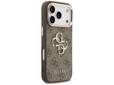 Guess 4G Big 4G Classic Logo Case for iPhone 17 Pro - Brown and Gold Guess 4G Big 4G Classic Logo Case for iPhone 17 Pro - Brown and Gold