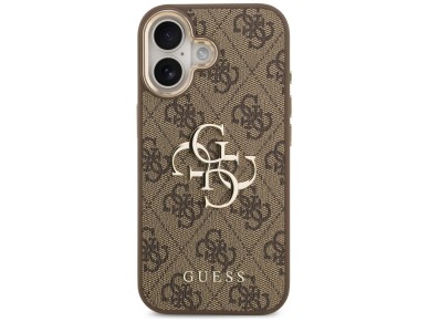 Capa Guess 4G Big 4G Classic Logo para iPhone 17 - Marrom e Dourado Capa Guess 4G Big 4G Classic Logo para iPhone 17 - Marrom e Dourado